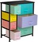 Sorbus Dresser with Drawers - Furniture Storage Tower Unit for Bedroom, Hallway, Closet, Office Organization - Steel Frame, Wood Top, Easy Pull Fabric Bins